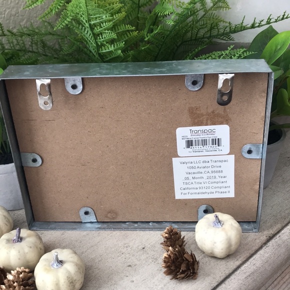 Rustic Farmhouse Fall wood and galvanized metal decor sign - Picture 7 of 12